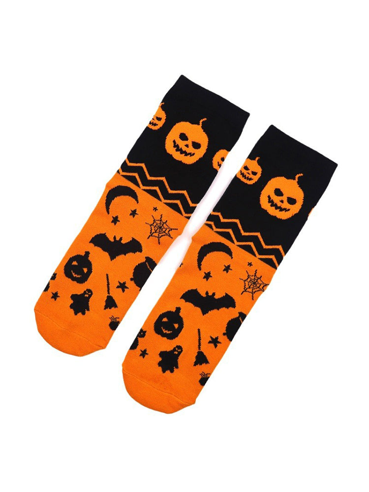 4 Pack Halloween Gift Socks Fun and Casual Cotton Crew Socks | dmunderwear detail image 5