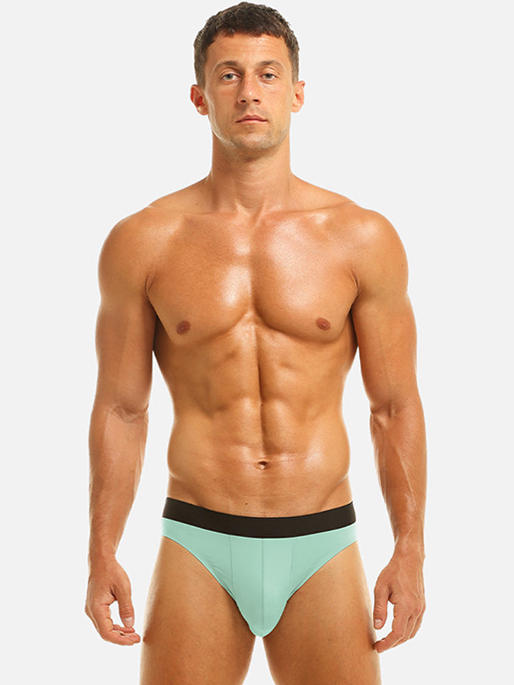 4 Pack Ice Silk Seamless Men's Briefs | dmunderwear detail image 12
