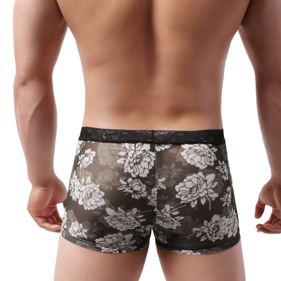 4 Pack Lace Flower Trunks | dmunderwear detail image 4