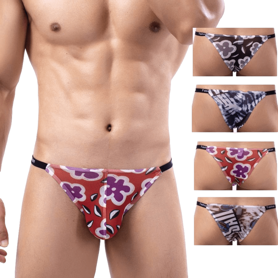 4 Pack Loud Semi-Sheer Bikini | dmunderwear