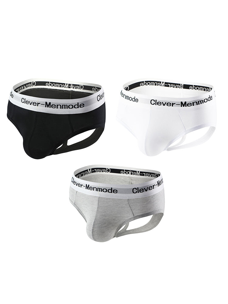 3 Pack Men's Low-Rise Sexy Cooling Airflow Quick-Absorb Lining Lightweight Jockstrap | dmunderwear detail image 2