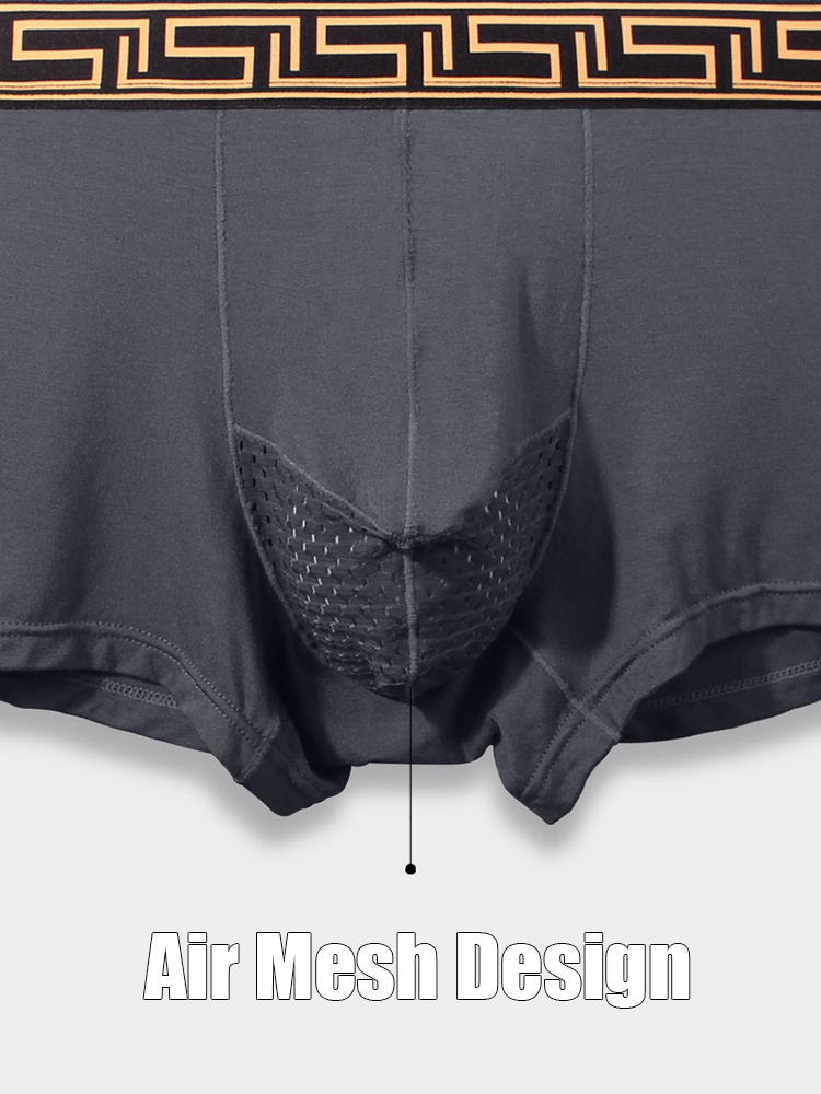 4 Pack Men's Athletic Mesh Pouch Trunks | dmunderwear detail image 10