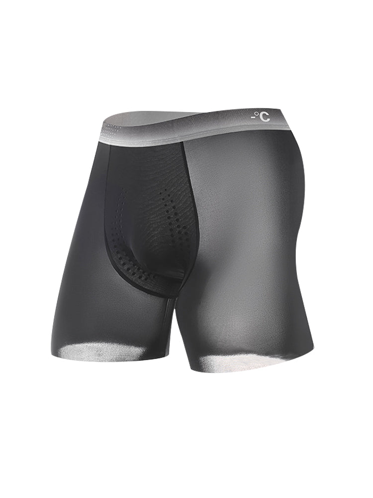 4-pack Men's Anti-Chafing & Gusset Protection Ice Silk Midway Briefs | dmunderwear detail image 16