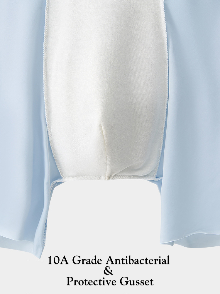 4-pack Men's Anti-Chafing & Gusset Protection Ice Silk Midway Briefs | dmunderwear detail image 5