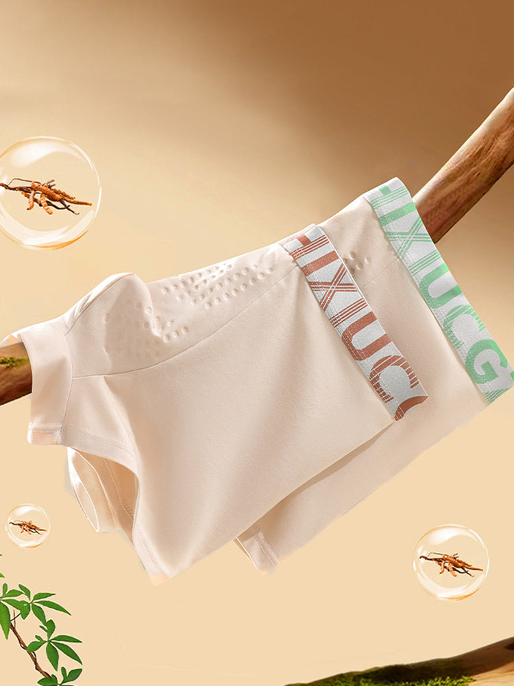 4 Pack Men's Antibacterial Comfort Cotton Quick-Dry Trunks | dmunderwear detail image 11