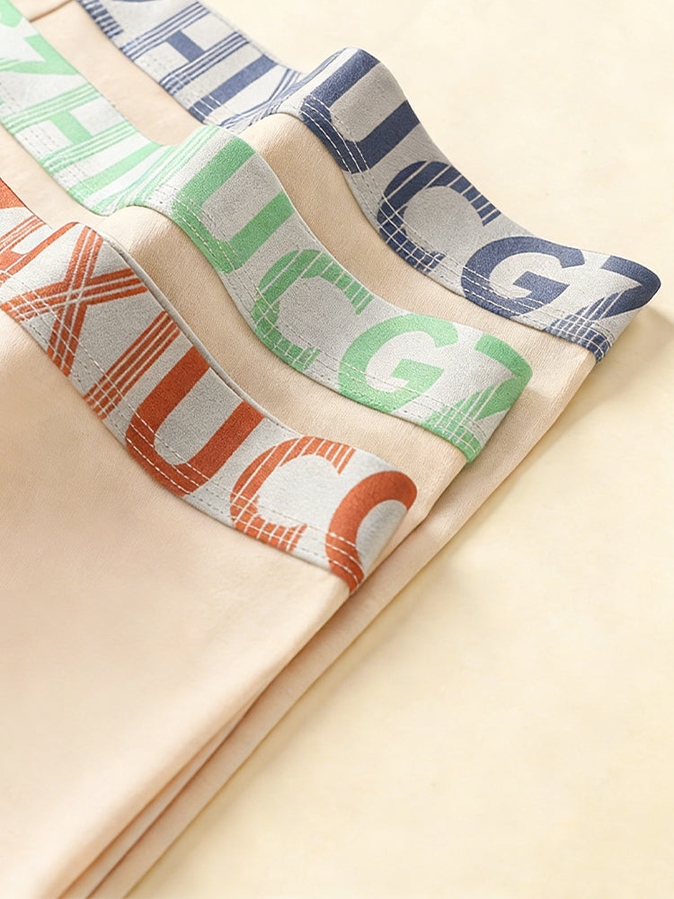 4 Pack Men's Antibacterial Comfort Cotton Quick-Dry Trunks | dmunderwear detail image 14