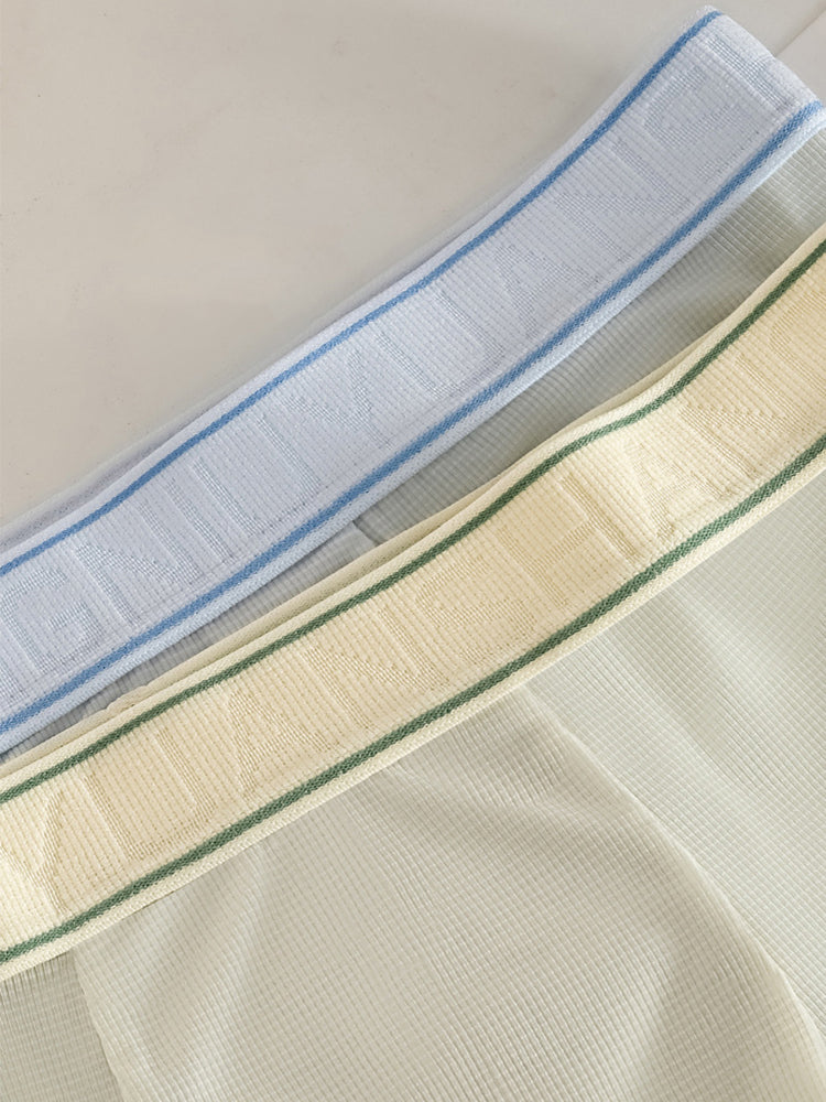 4 Pack Men's Antibacterial Comfy Waistband Ice Silk Trunks | dmunderwear detail image 13