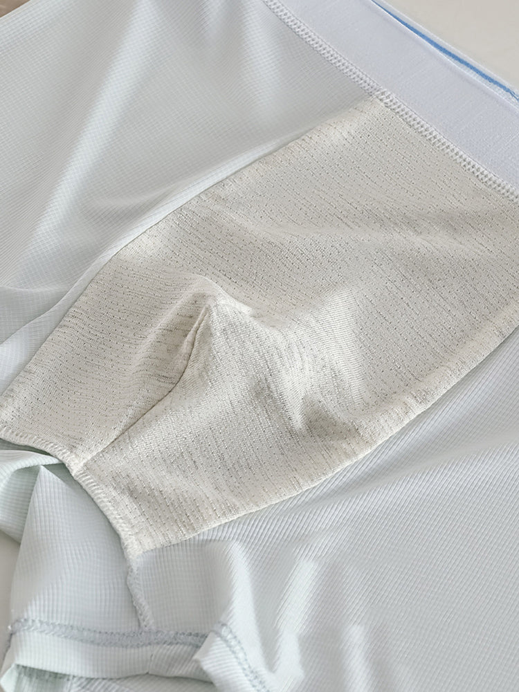 4 Pack Men's Antibacterial Comfy Waistband Ice Silk Trunks | dmunderwear detail image 9