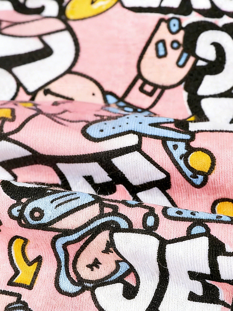 4 Pack Men's Antibacterial Cotton Breathable with Trendy Print Briefs | dmunderwear detail image 15