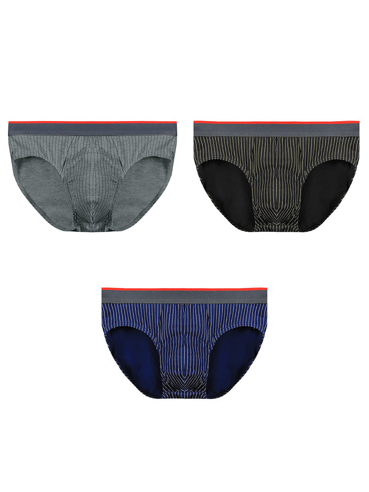 3-pack Men's Antibacterial Pure Cotton Sexy Sports Breathable Underwear | dmunderwear detail image 14