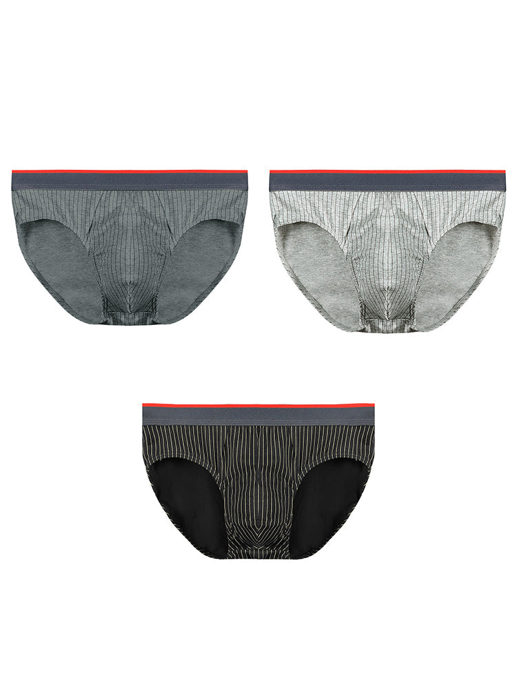 3-pack Men's Antibacterial Pure Cotton Sexy Sports Breathable Underwear | dmunderwear detail image 2