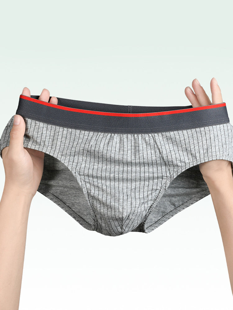3-pack Men's Antibacterial Pure Cotton Sexy Sports Breathable Underwear | dmunderwear detail image 3