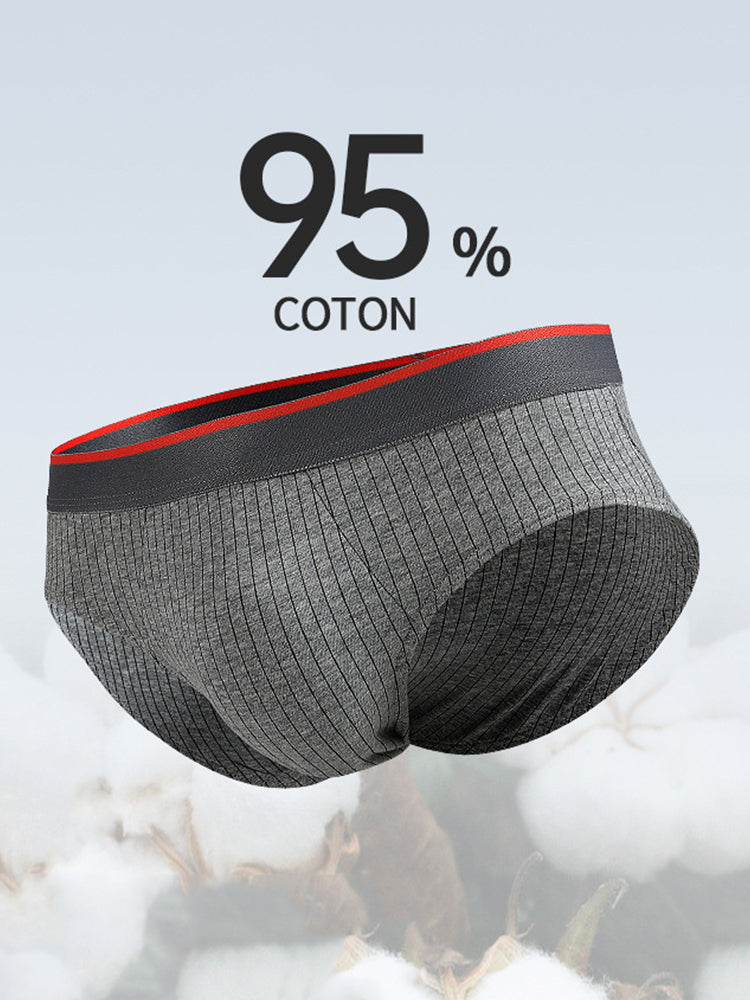 3-pack Men's Antibacterial Pure Cotton Sexy Sports Breathable Underwear | dmunderwear detail image 4