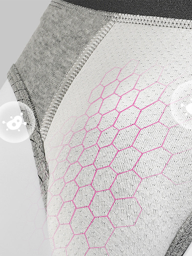 3-pack Men's Antibacterial Pure Cotton Sexy Sports Breathable Underwear | dmunderwear detail image 6