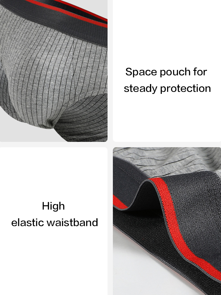 3-pack Men's Antibacterial Pure Cotton Sexy Sports Breathable Underwear | dmunderwear detail image 9