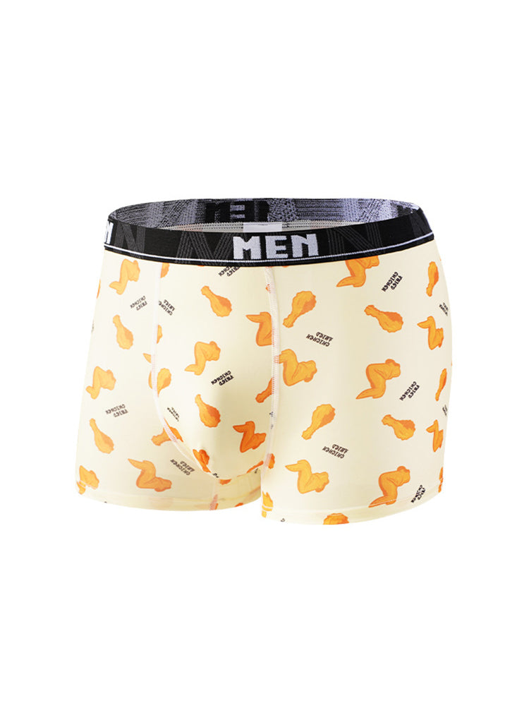 4 Pack Men's Bold Prints Mid-Rise Seamless Comfort Trunks | dmunderwear detail image 11
