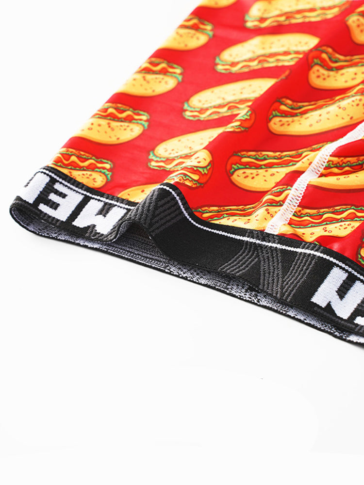 4 Pack Men's Bold Prints Mid-Rise Seamless Comfort Trunks | dmunderwear detail image 7