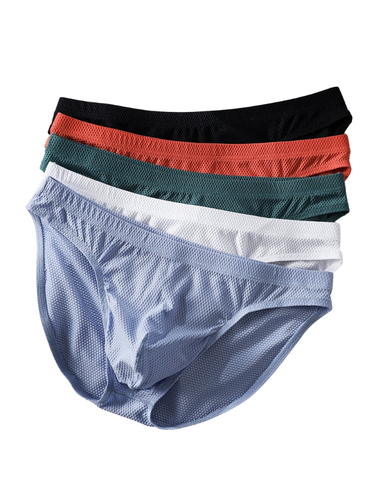 4 Pack Men's Lightweight Breathable Stretch Briefs | dmunderwear detail image 8