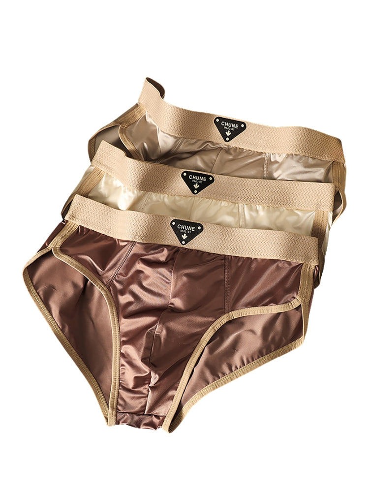 4 Pack Men's Breathable Thin & Soft-Touch Mid-Rise Briefs | dmunderwear detail image 6