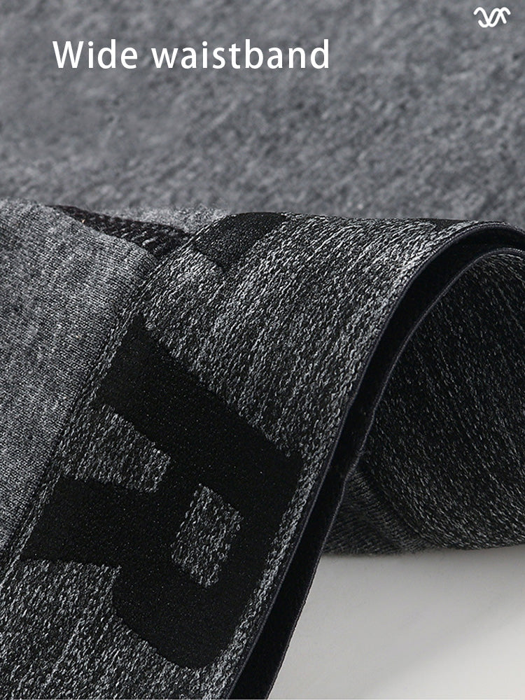 4 Pack Men's Comfortable Cotton Anti-Chafing High Elasticity Sports Boxer Briefs | dmunderwear detail image 12