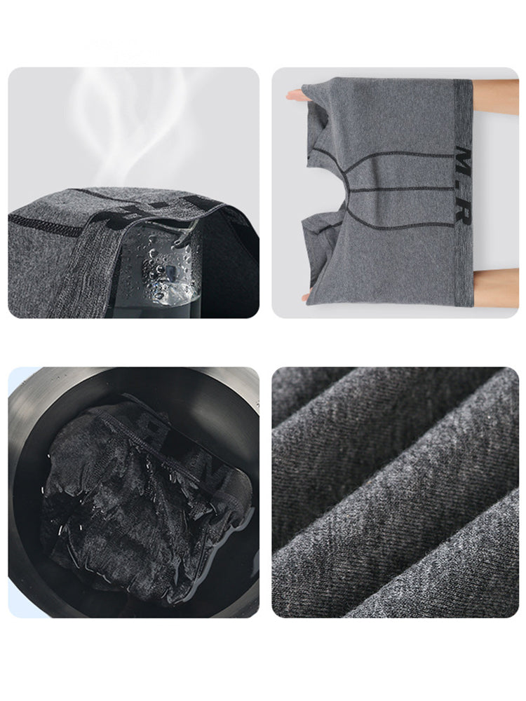 4 Pack Men's Comfortable Cotton Anti-Chafing High Elasticity Sports Boxer Briefs | dmunderwear detail image 6