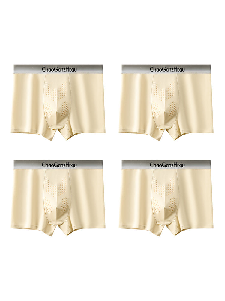 4 Pack Men's Comfy Waistband Anti-Chafing Stay-Put Fit Trunks | dmunderwear detail image 18