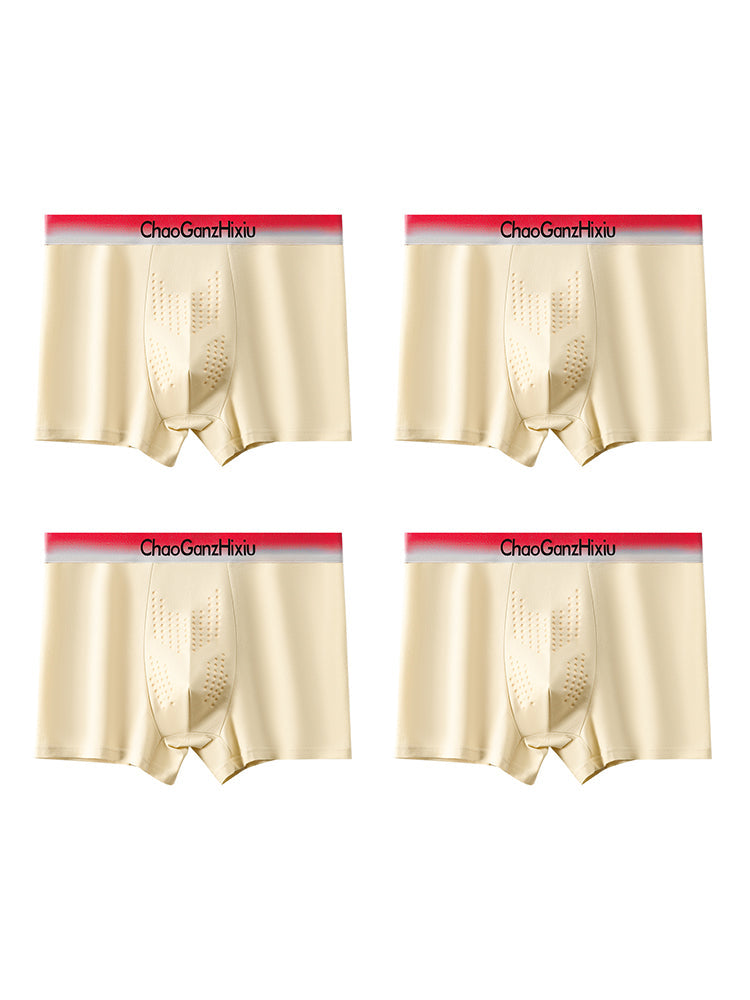 4 Pack Men's Comfy Waistband Anti-Chafing Stay-Put Fit Trunks | dmunderwear detail image 19