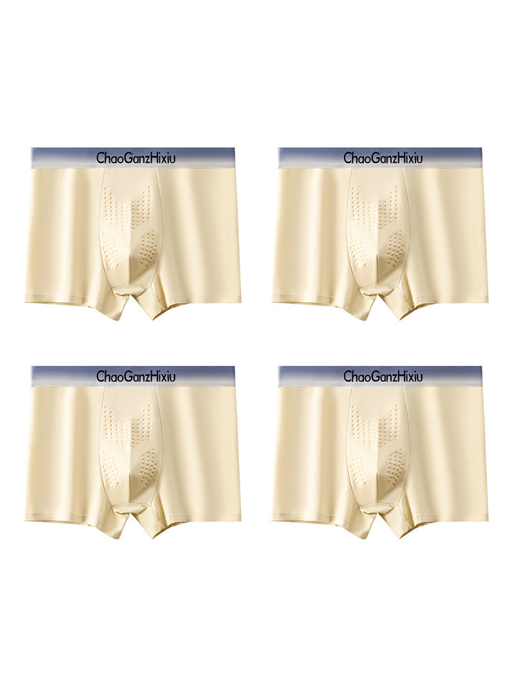 4 Pack Men's Comfy Waistband Anti-Chafing Stay-Put Fit Trunks | dmunderwear detail image 8