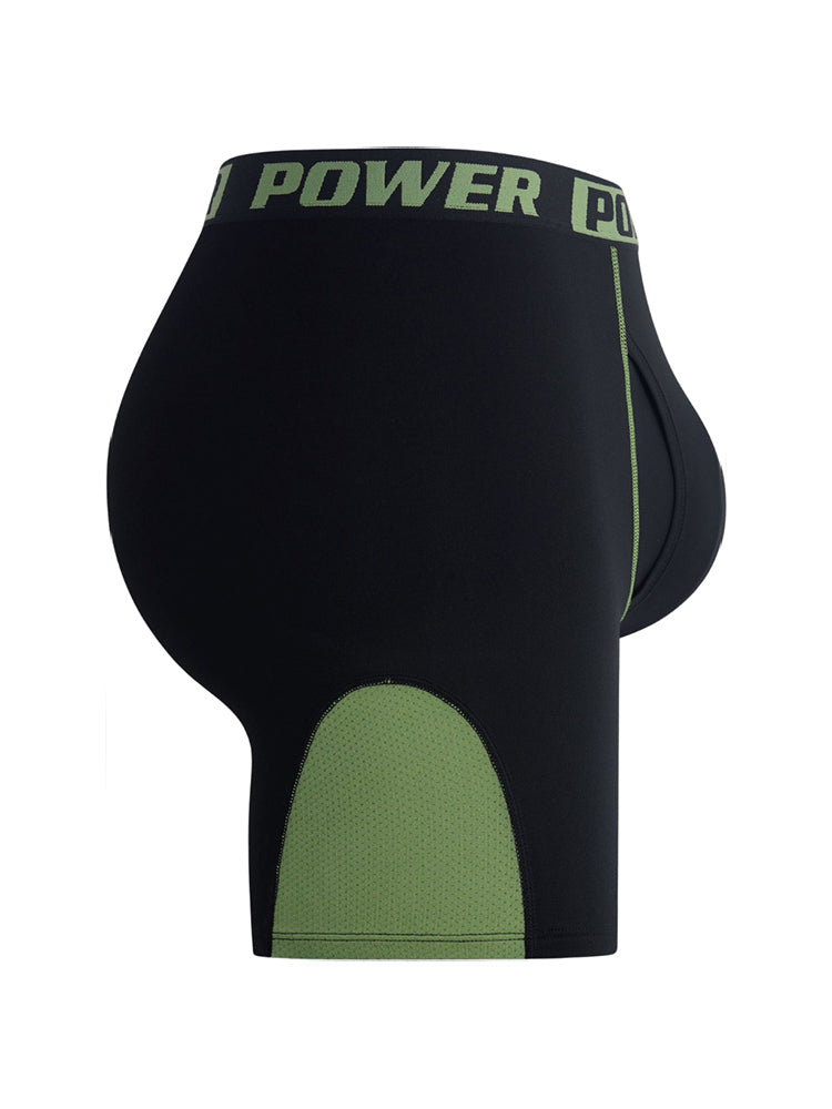 4 Pack Men's Comfy Waistband Workout Ready All-Season Boxer Briefs | dmunderwear detail image 14