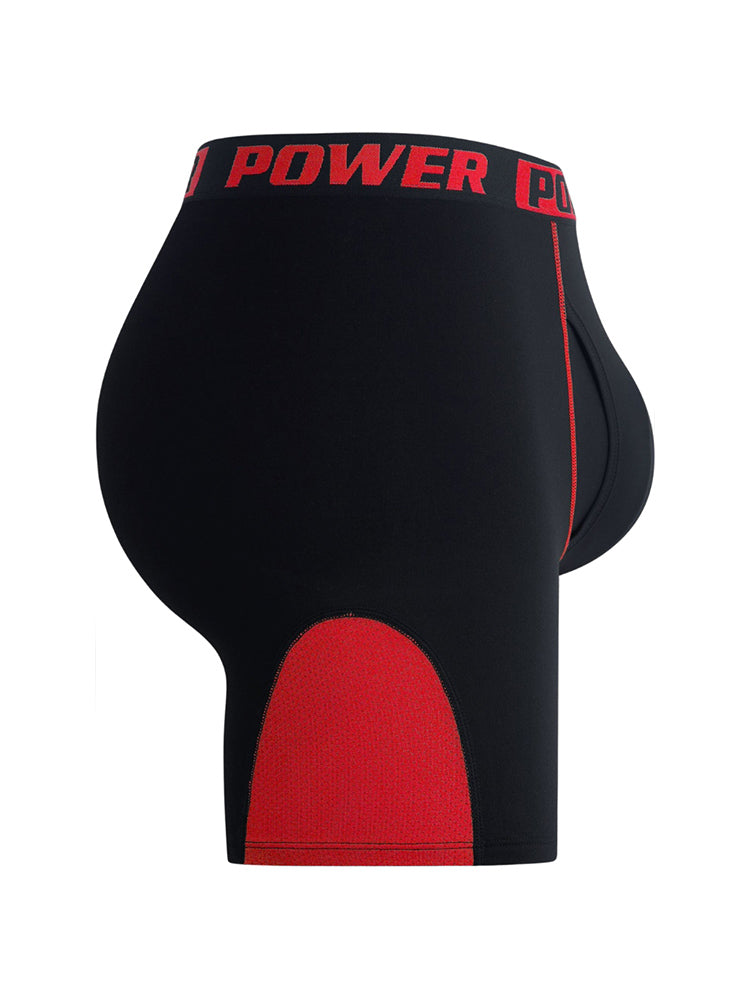 4 Pack Men's Comfy Waistband Workout Ready All-Season Boxer Briefs | dmunderwear detail image 18