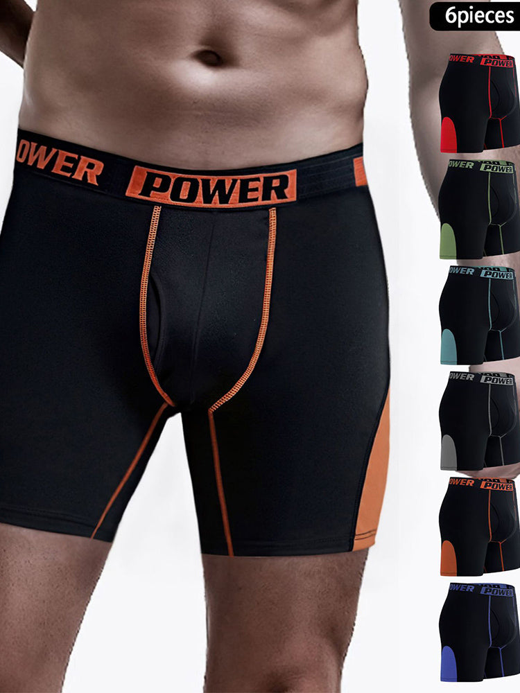 4 Pack Men's Comfy Waistband Workout Ready All-Season Boxer Briefs | dmunderwear detail image 5