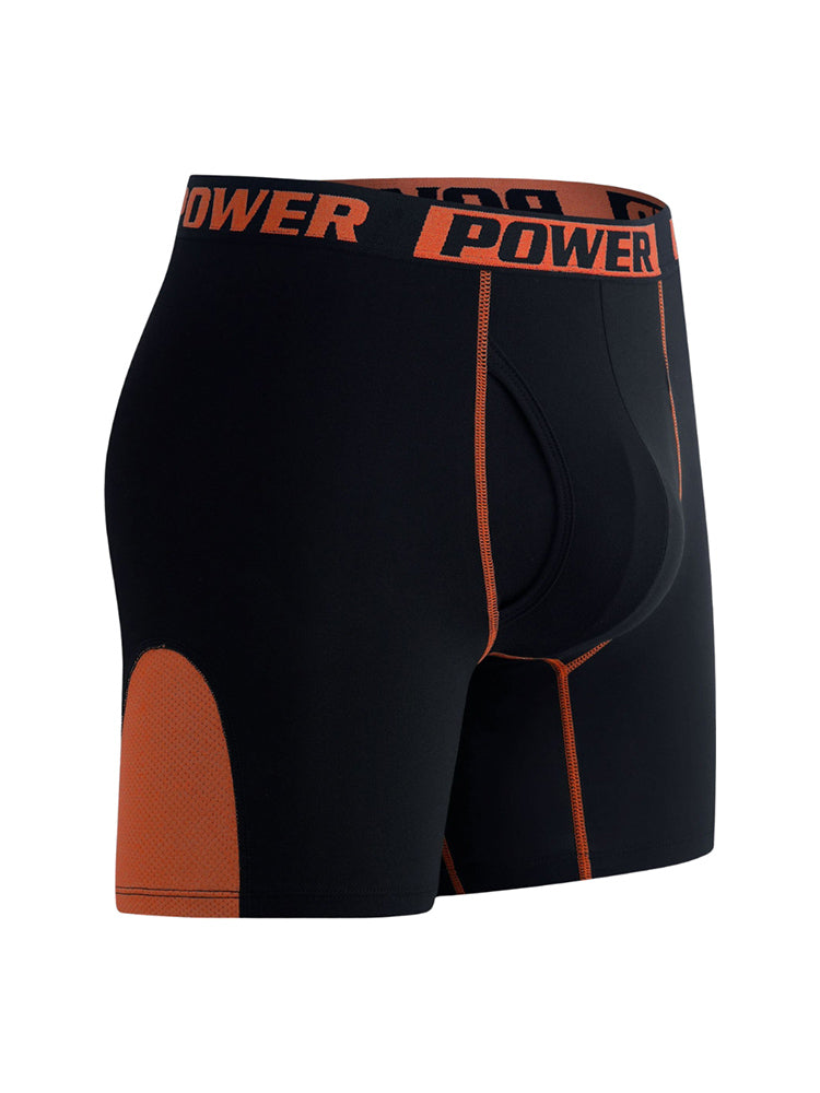 4 Pack Men's Comfy Waistband Workout Ready All-Season Boxer Briefs | dmunderwear detail image 8