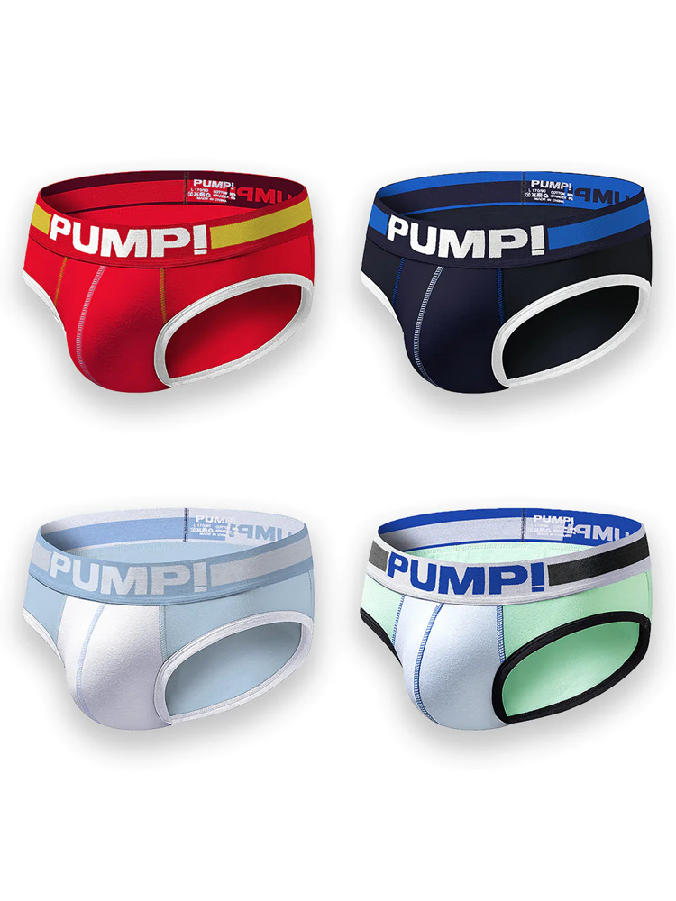 4 Pack Men's Cool Down U Convex Pouch Briefs | dmunderwear detail image 12