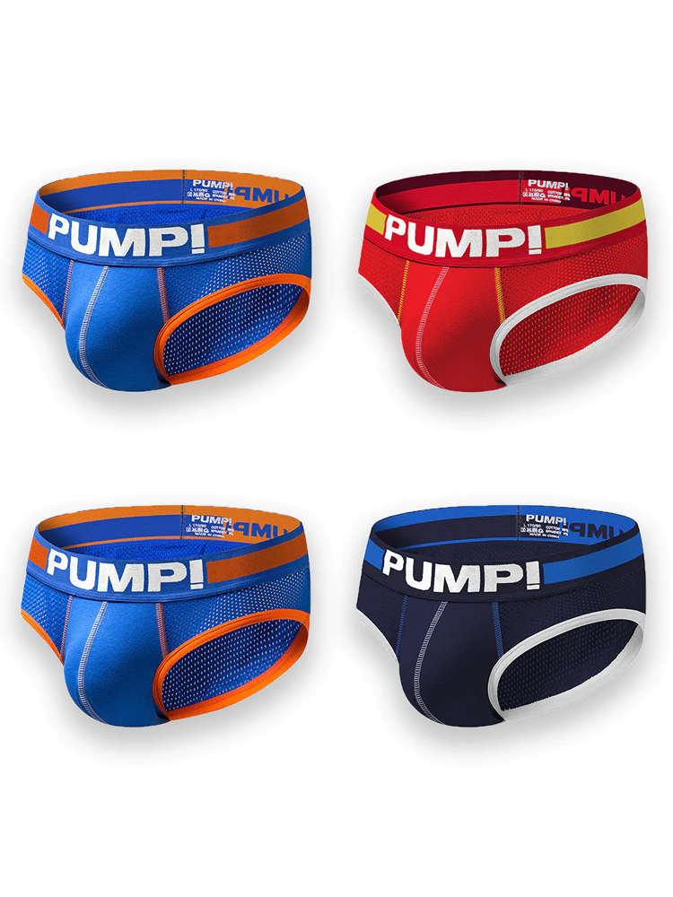 4 Pack Men's Cool Down U Convex Pouch Briefs | dmunderwear detail image 17