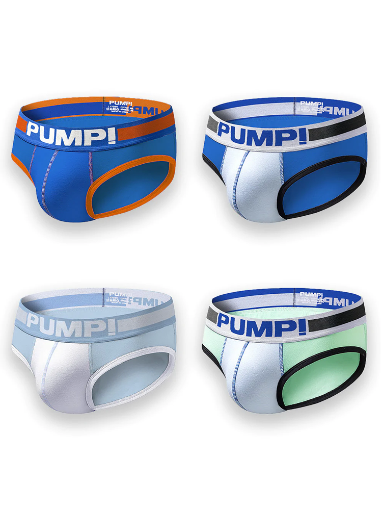 4 Pack Men's Cool Down U Convex Pouch Briefs | dmunderwear detail image 2