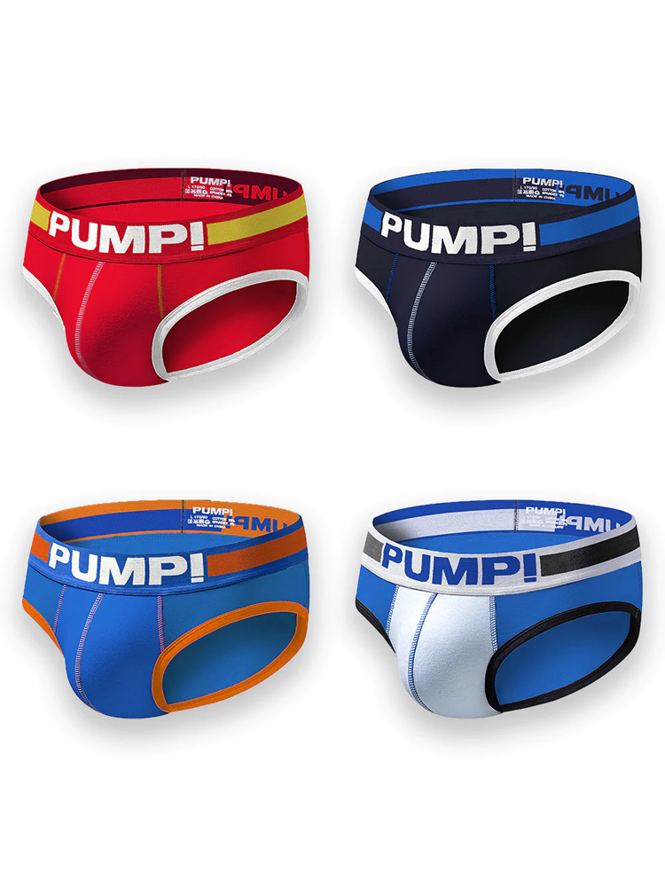 4 Pack Men's Cool Down U Convex Pouch Briefs | dmunderwear detail image 7