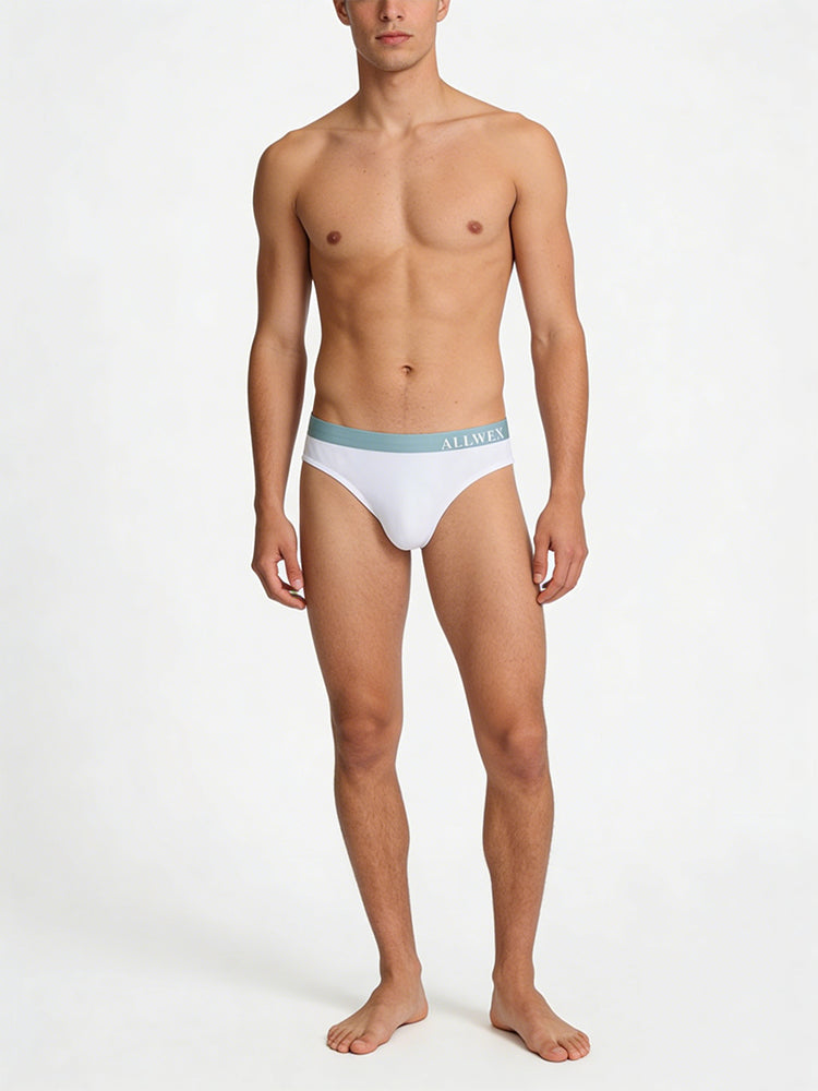 4 Pack Men's Cooling Stretch Fit Lightweight & Airy Soft Touch Briefs | dmunderwear