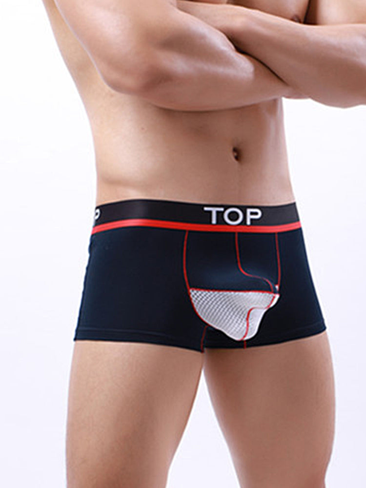 4 Pack Men's Cotton Gun Egg Separation Elephant Nose Trunks | dmunderwear detail image 15