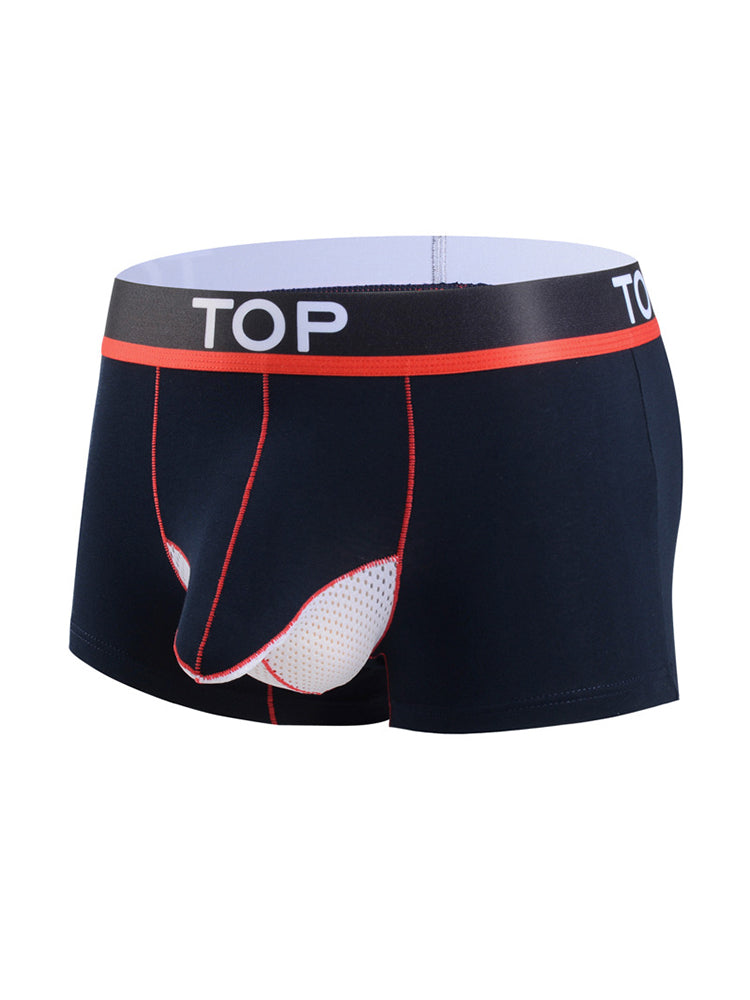4 Pack Men's Cotton Gun Egg Separation Elephant Nose Trunks | dmunderwear detail image 17
