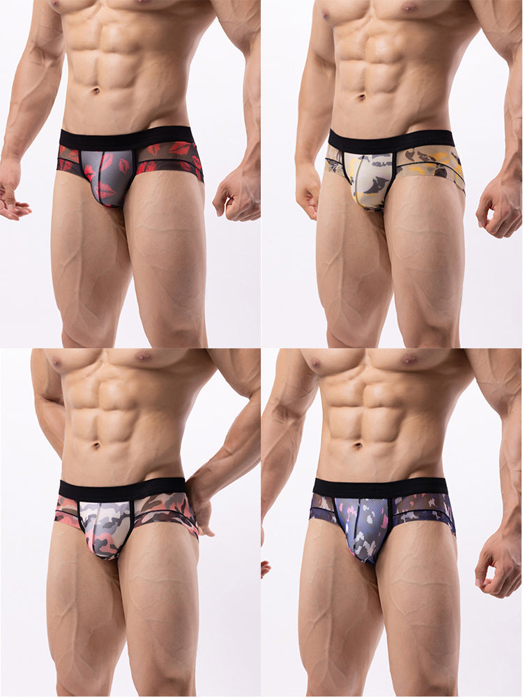 4-pack Men's Double-layer Breathable Mesh Briefs | dmunderwear detail image 16