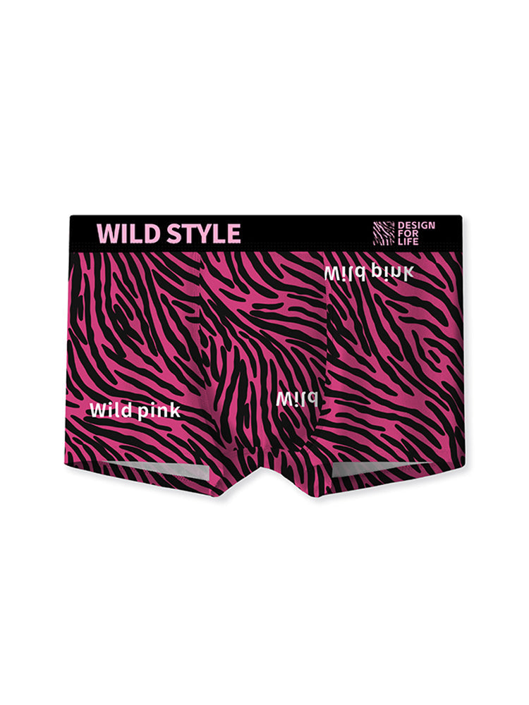 4 Pack Men's Ice Silk Bold Prints Anti-Chafing Stretch Fit Trunks | dmunderwear detail image 11