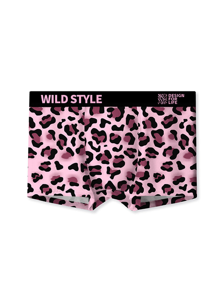 4 Pack Men's Ice Silk Bold Prints Anti-Chafing Stretch Fit Trunks | dmunderwear detail image 12