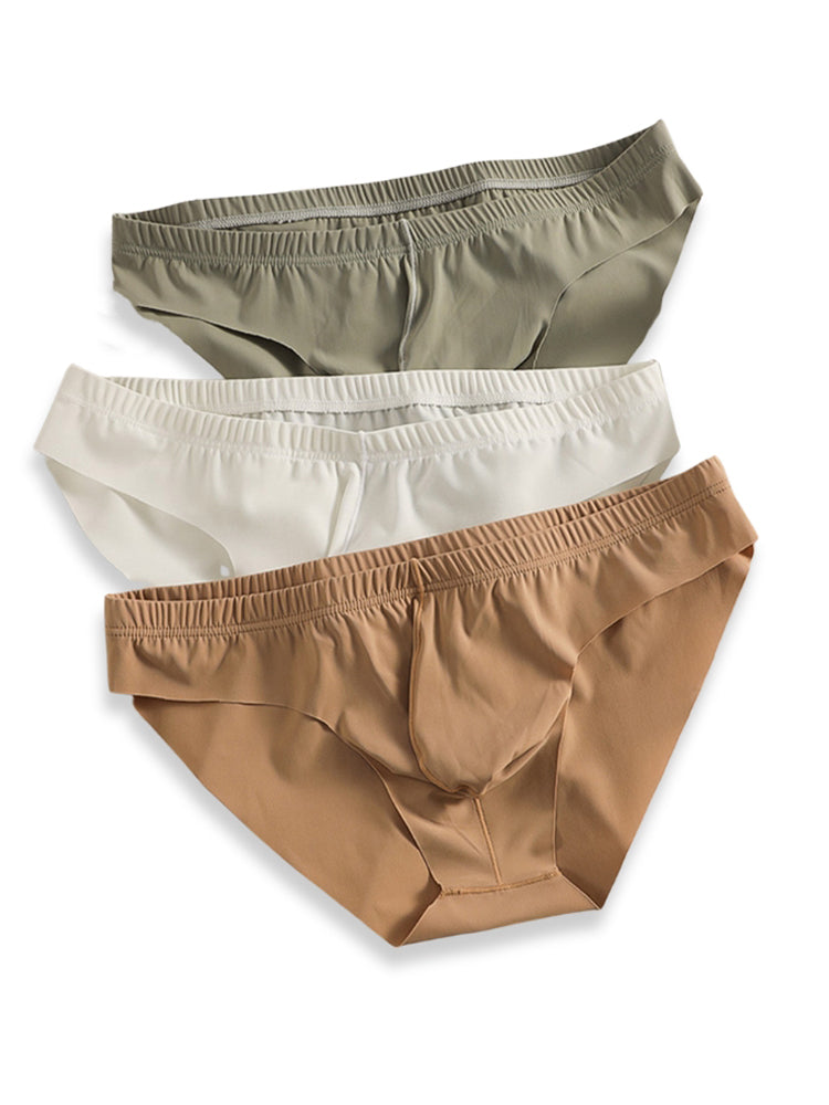 4 Pack Men's Ice Silk Lightweight Breathable Minimalist Briefs | dmunderwear