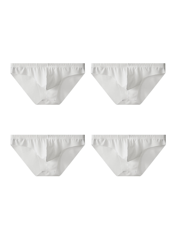 4 Pack Men's Ice Silk Lightweight Breathable Minimalist Briefs | dmunderwear detail image 13