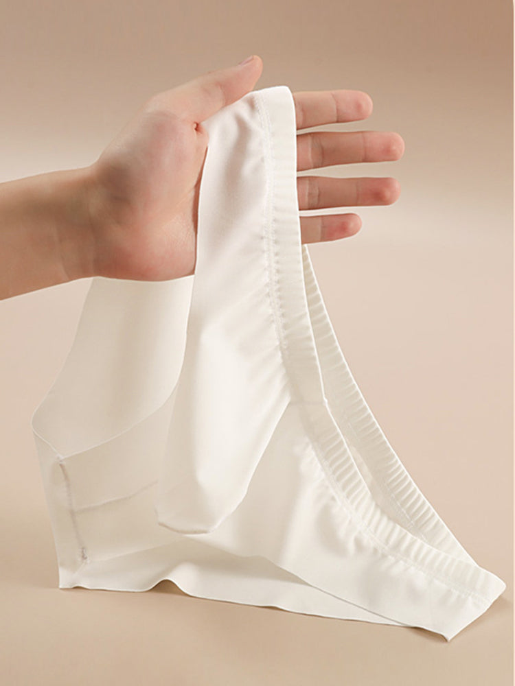 4 Pack Men's Ice Silk Lightweight Breathable Minimalist Briefs | dmunderwear detail image 3