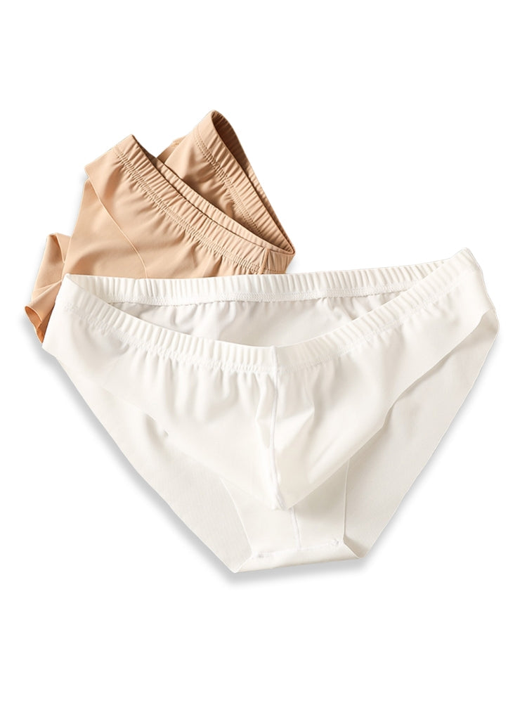 4 Pack Men's Ice Silk Lightweight Breathable Minimalist Briefs | dmunderwear detail image 5