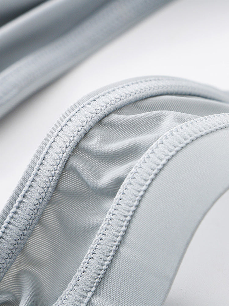 4 Pack Men's Ice Silk Low-Rise Big Pouch Sexy Comfortable Bikini | dmunderwear detail image 10