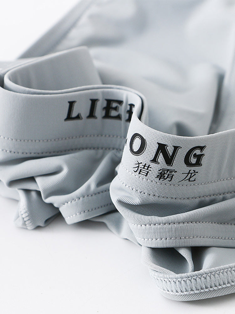 4 Pack Men's Ice Silk Low-Rise Big Pouch Sexy Comfortable Bikini | dmunderwear detail image 11