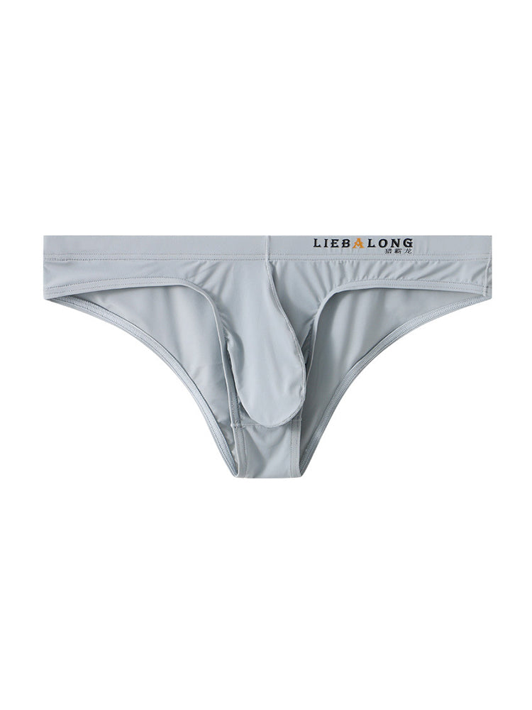 4 Pack Men's Ice Silk Low-Rise Big Pouch Sexy Comfortable Bikini | dmunderwear detail image 16