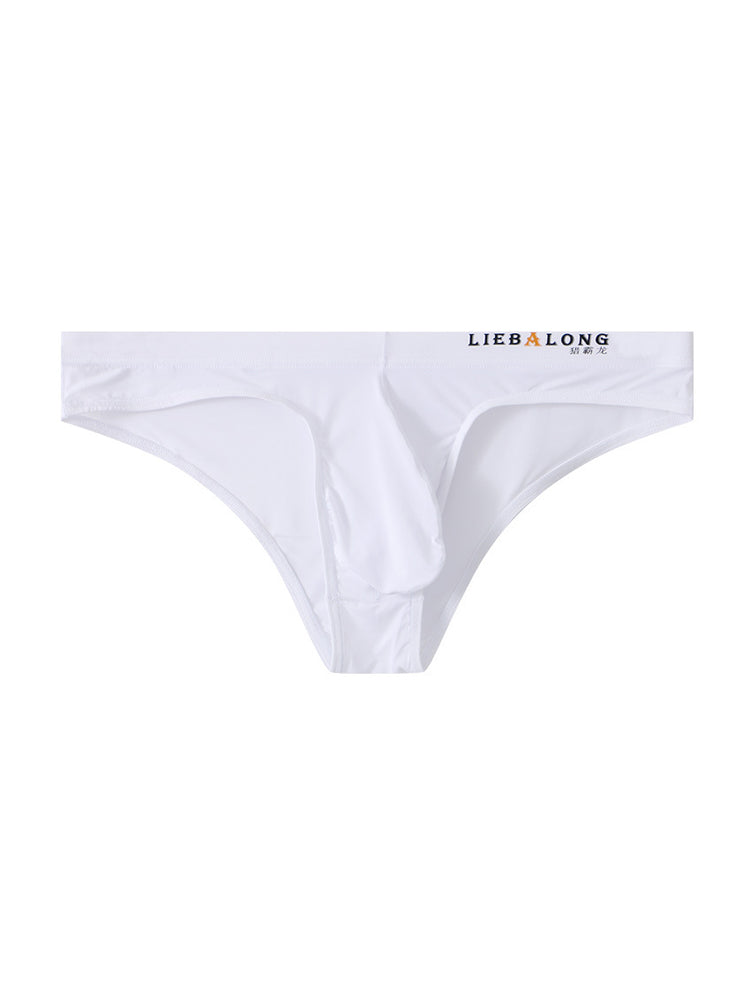 4 Pack Men's Ice Silk Low-Rise Big Pouch Sexy Comfortable Bikini | dmunderwear detail image 17
